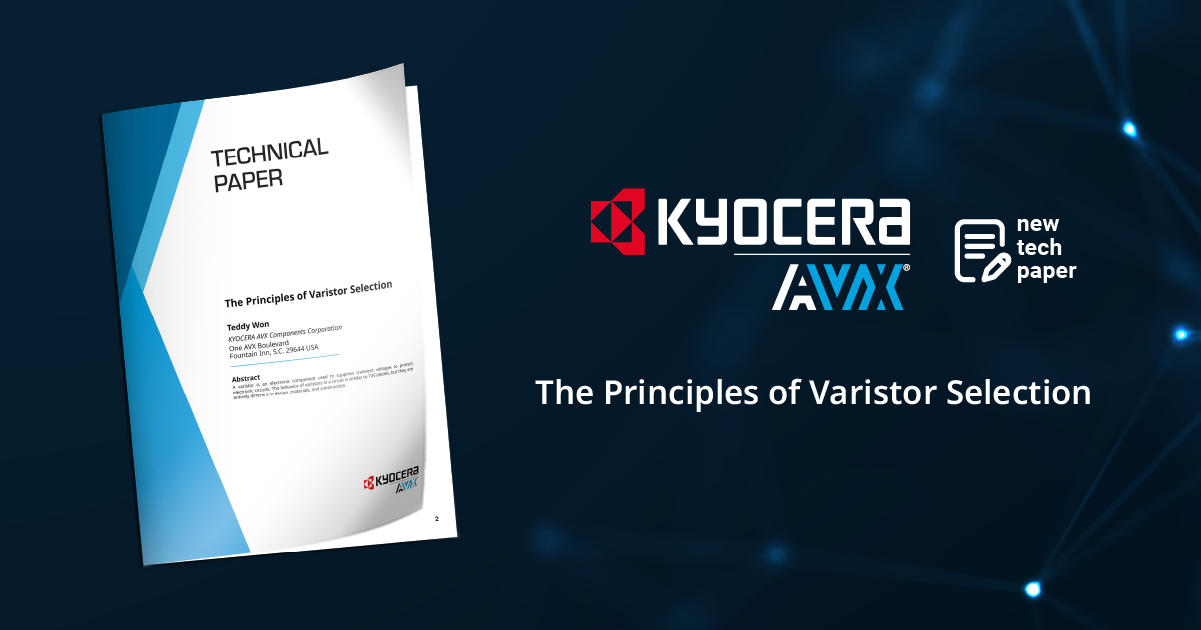 The Principles of Varistor Selection