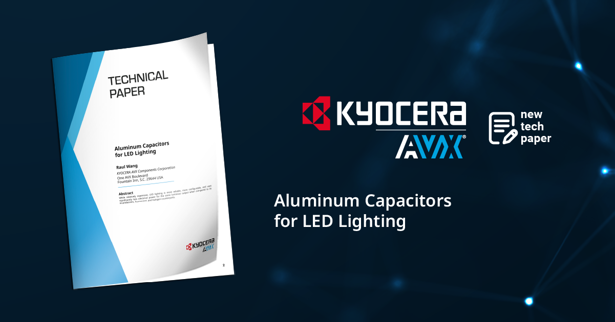 Condensateurs en aluminium pour l'éclairage LED