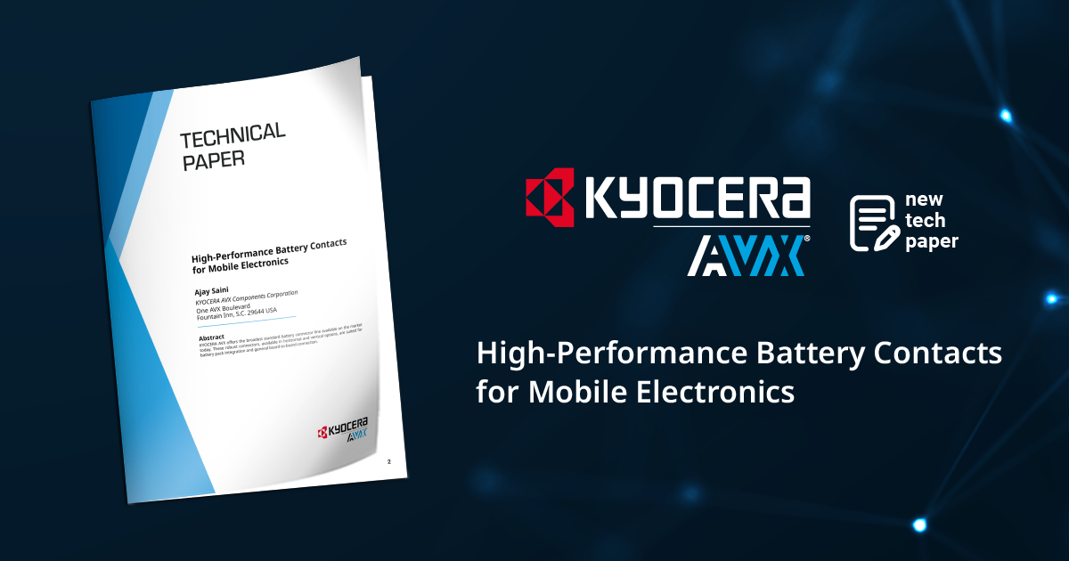 High-Performance Battery Contacts for Mobile Electronics