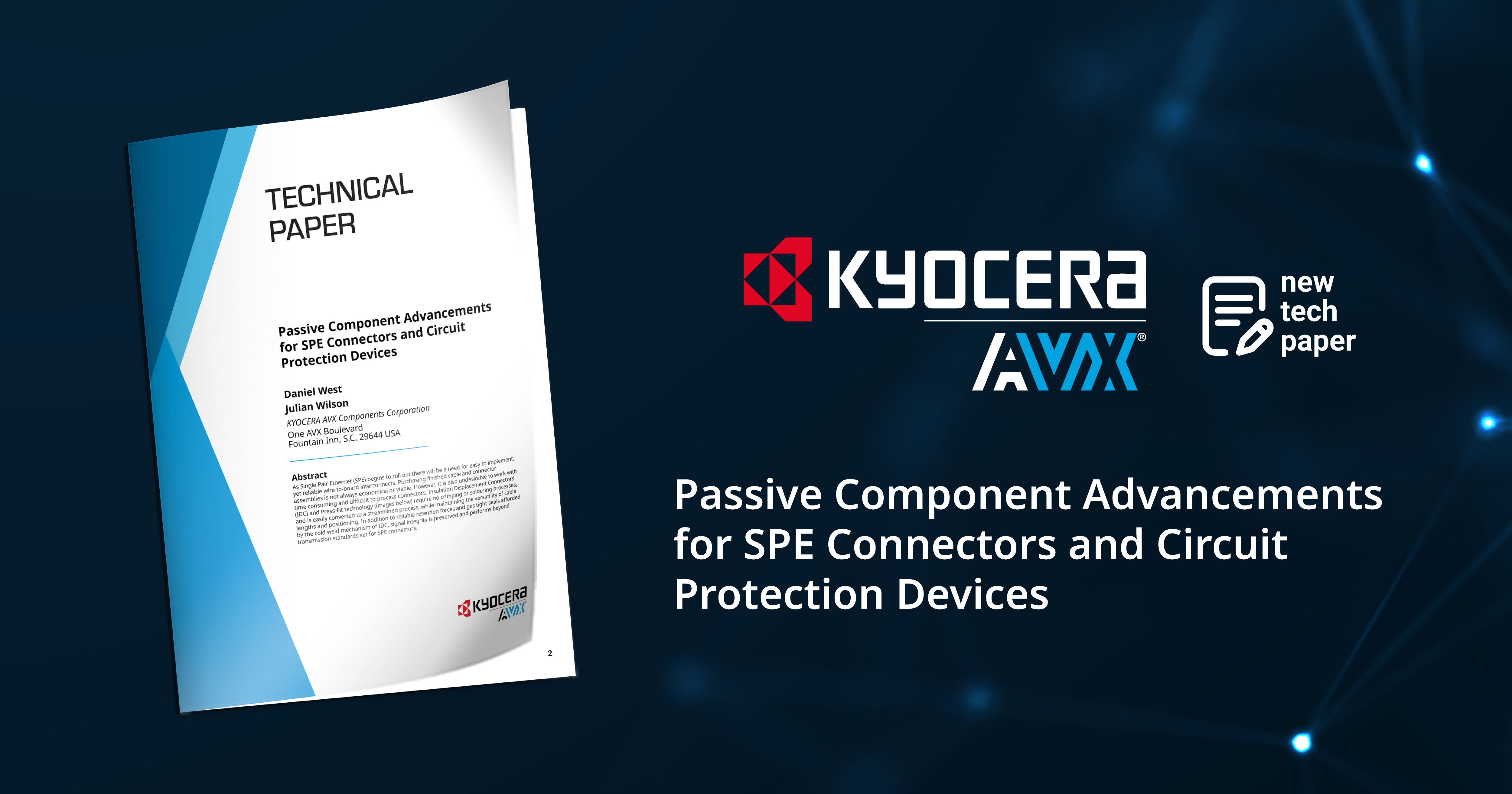 Passive Component Advancements for SPE Connectors and Circuit Protection Devices