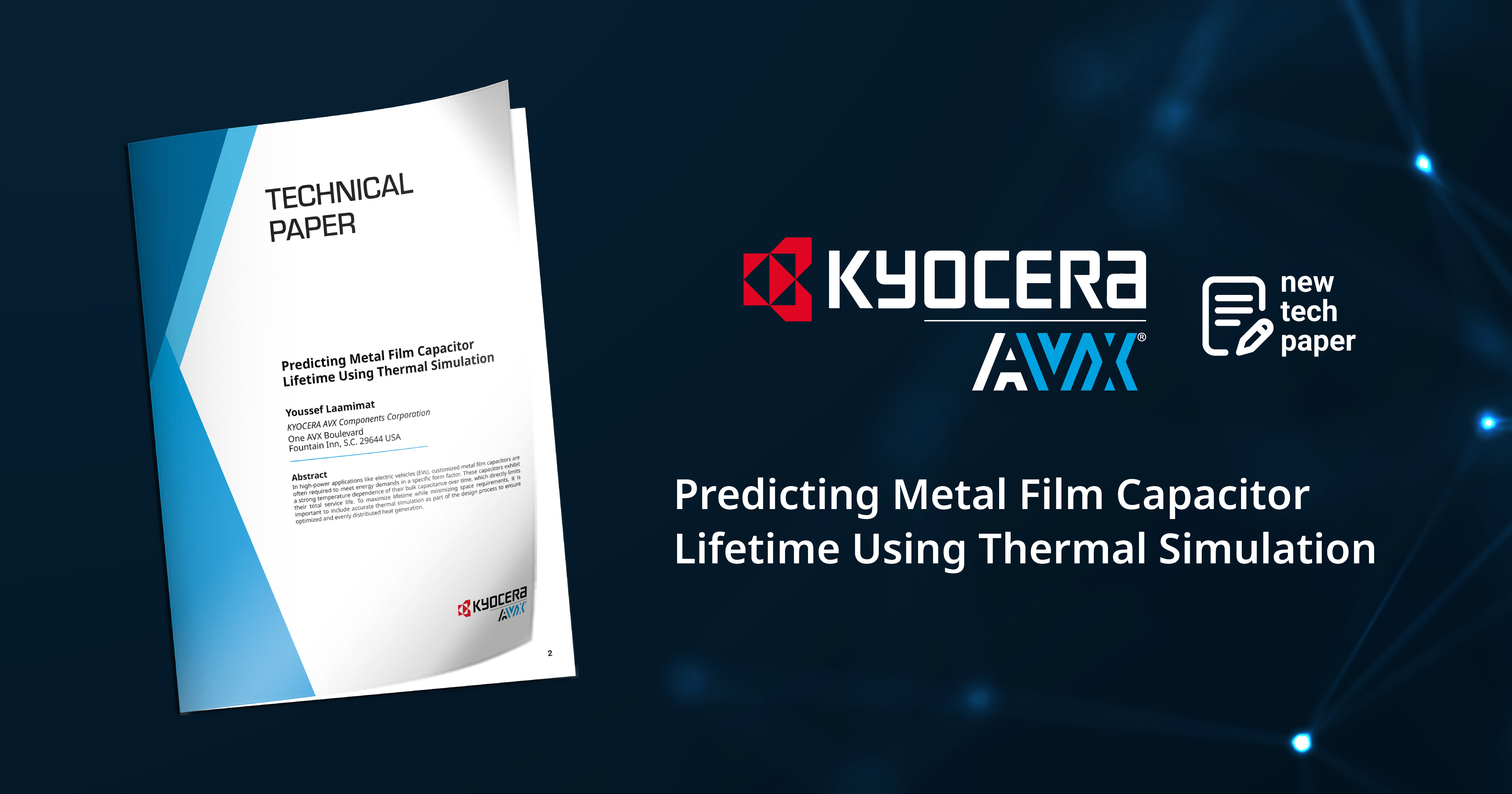 Predicting Metal Film CapacitorLifetime Using Thermal Simulation