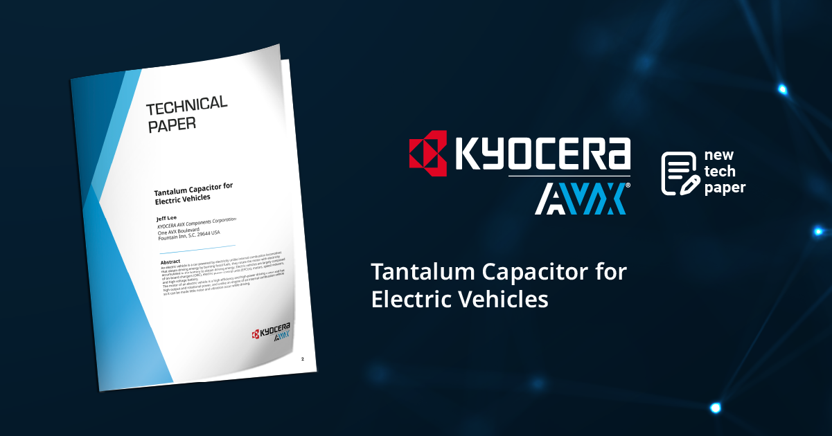 Tantalum Capacitors for Electric Vehicles