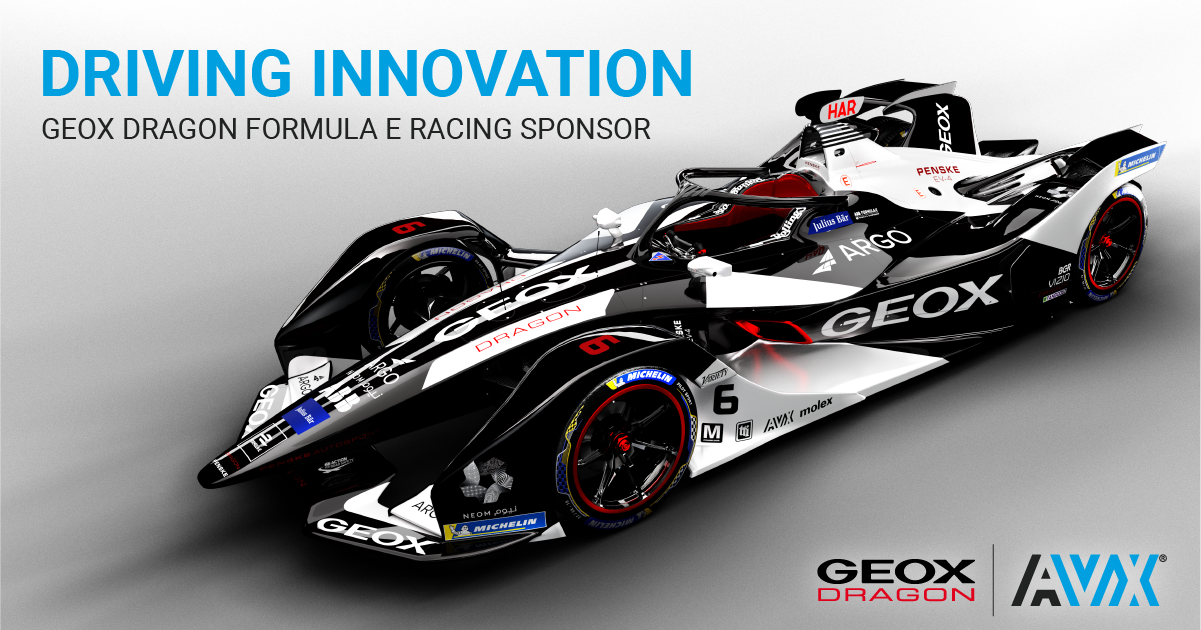 AVX は 2 年連続で GEOX ドラゴン フォーミュラ E をスポンサーします