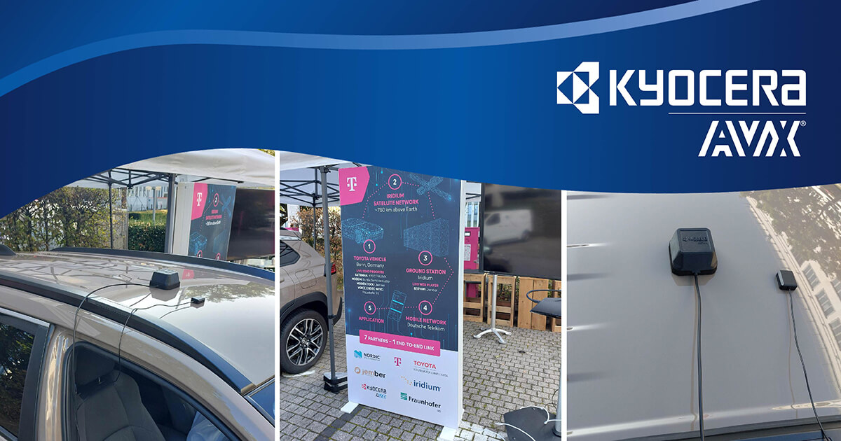 KYOCERA AVX Iridium LDS Cap Antennas in Action!