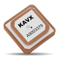 A9003379 – Automotive Dual-Feed GPS L1/L5 Stacked Patch Antenna