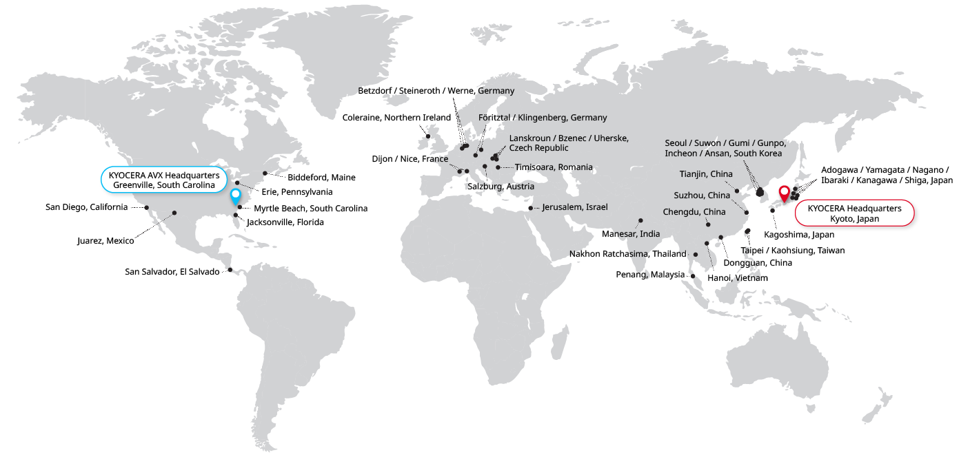 KYOCERA AVX Locations