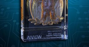 AVX Receives Gold Level Perfect Order Index Award from Arrow Electronics